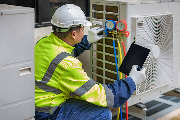 Professional Ductwork Repair technician working in Cambria, WI